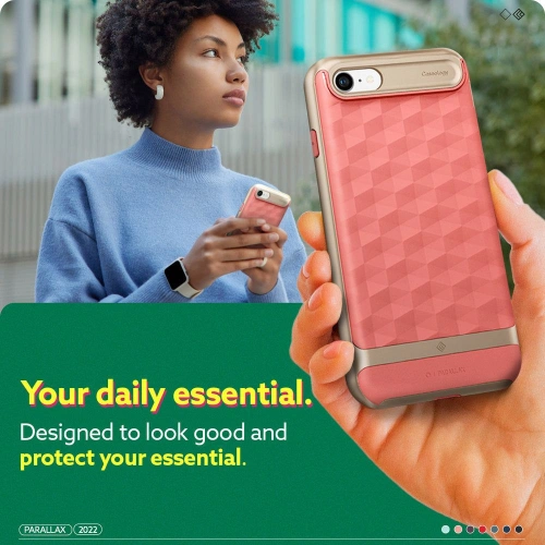 Etui Caseology Parallax Apple iPhone SE 2022/SE 2020/8/7 Coral Pink
