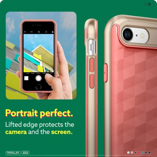 Etui Caseology Parallax Apple iPhone SE 2022/SE 2020/8/7 Coral Pink