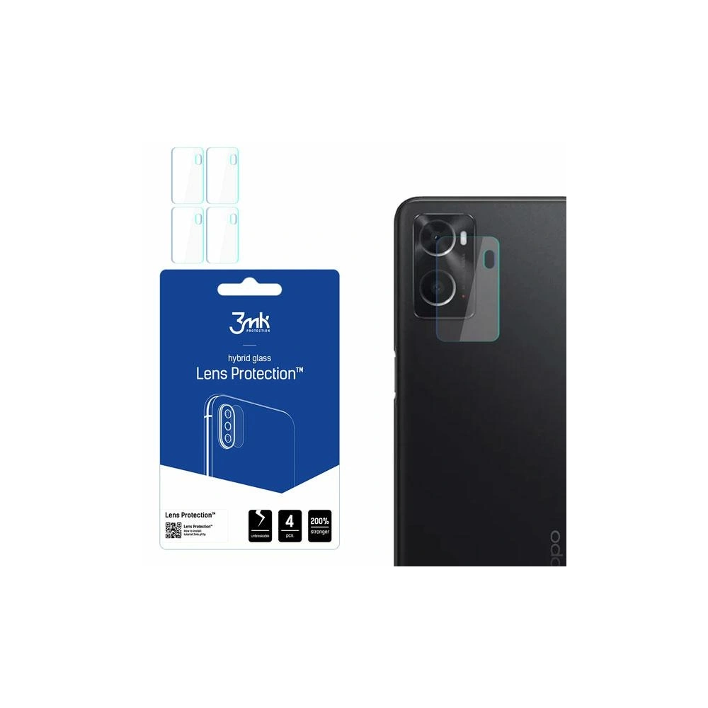 Hurtownia GSM - Szkło hybrydowe na obiektyw aparatu 3MK Lens Protection Oppo A76 [4 PACK] - 3MK2792 - {ean13} - Hurt