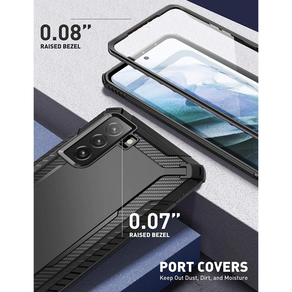 Hurtownia GSM - Etui Supcase Clayco Xenon Samsung Galaxy S21 FE černé - SPC244BLK - {ean13} - Hurt