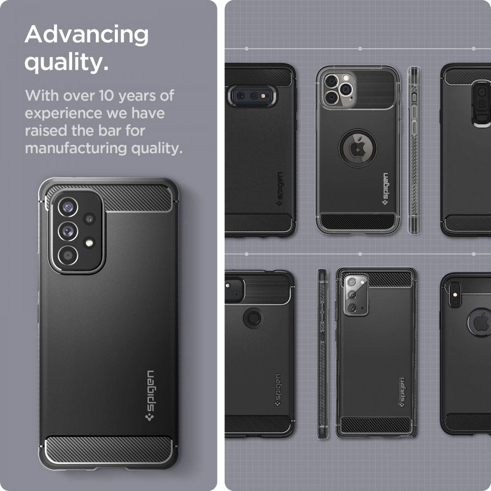 Wholesale Spigen Rugged Armor Samsung Galaxy A53 5G Matte Black - SPN2167BLK - {ean13} - Hurt