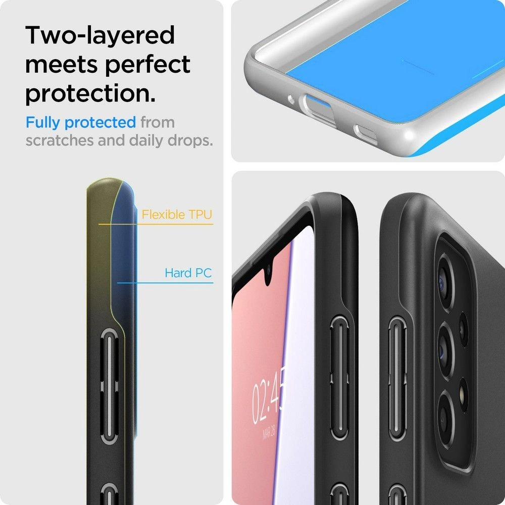 Hurtownia GSM - Etui Spigen Thin Fit Samsung Galaxy A33 5G Černé - SPN2181BLK - {ean13} - Hurt