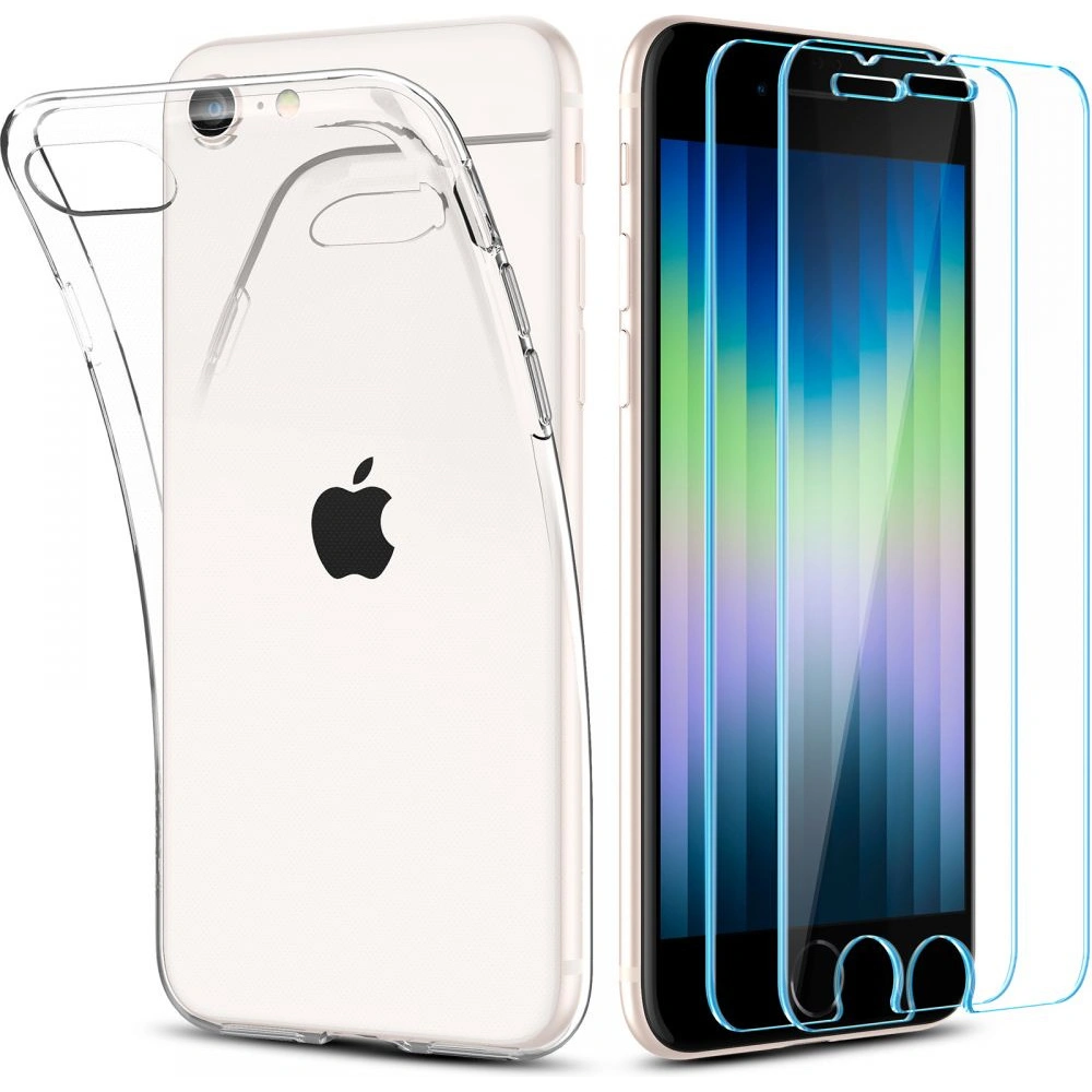 Hurtownia GSM - Etui Spigen Crystal Pack Apple iPhone SE 2022/SE 2020/8/7 Crystal Clear - SPN2182CL - {ean13} - Hurt