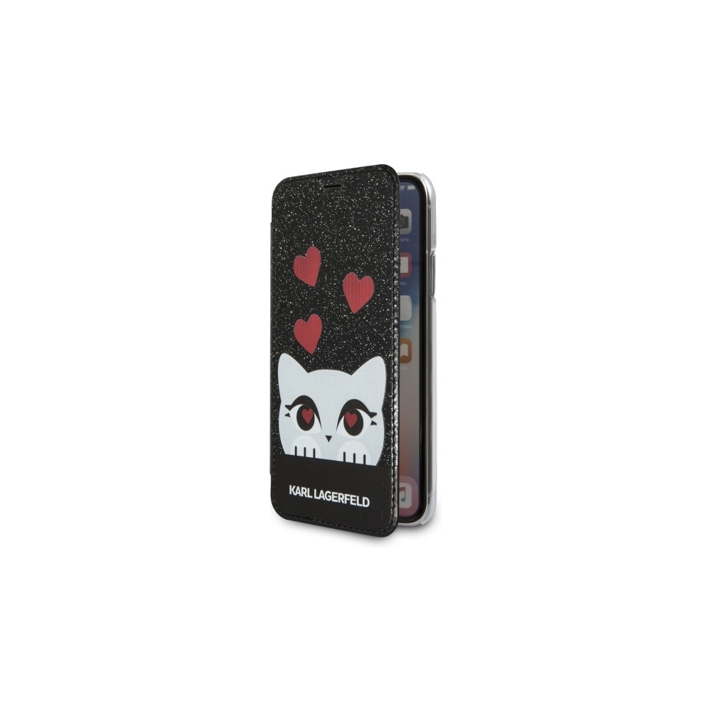 Hurtownia GSM - Etui Karl Lagerfeld KLFLBKPXVDCBK Apple iPhone X černá kniha Valentýn - KLD869BLK - {ean13} - Hurt