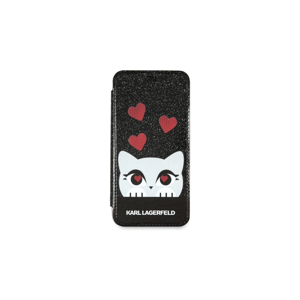 Hurtownia GSM - Etui Karl Lagerfeld KLFLBKPXVDCBK Apple iPhone X černá kniha Valentýn - KLD869BLK - {ean13} - Hurt