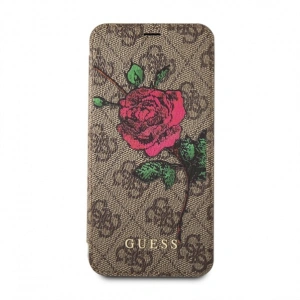 Hurtownia GSM - Case Guess GUFLBKI84GROB Apple iPhone 8/7 braun/brown Buch 4G Flower Desire - GUE1646BR - {ean13} - Hurt