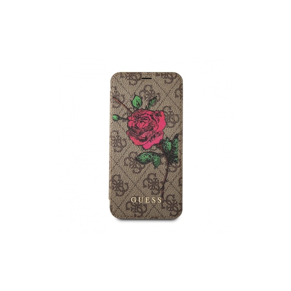 Hurtownia GSM - Etui Guess GUFLBKI84GROB Apple iPhone 8/7 hnědé knižní 4G Flower Desire - GUE1646BR - {ean13} - Hurt
