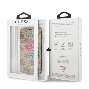 Hurtownia GSM - Case Guess GUFLBKI84GROB Apple iPhone 8/7 braun/brown Buch 4G Flower Desire - GUE1646BR - {ean13} - Hurt