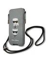 Hurtownia GSM - Torebka Karl Lagerfeld KLHCP12MOPHKCG 6,1 palce šedá/grey hardcase Saffiano Ikonik Karl&Choupette Head - KLD875GRY - {ean13} - Hurt