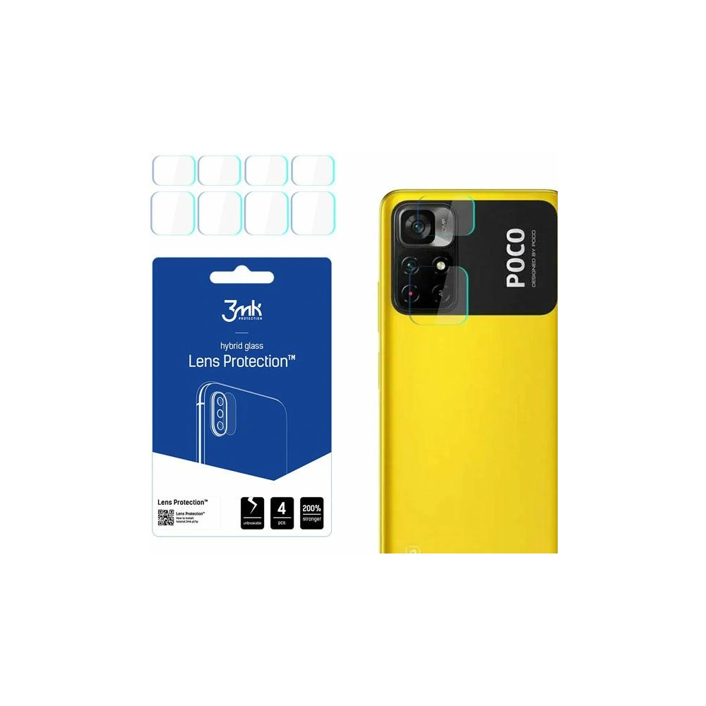 Hurtownia GSM - Hybridní sklo na objektiv fotoaparátu 3MK Lens Protection POCO M4 Pro [4 PACK] - 3MK2821 - {ean13} - Hurt