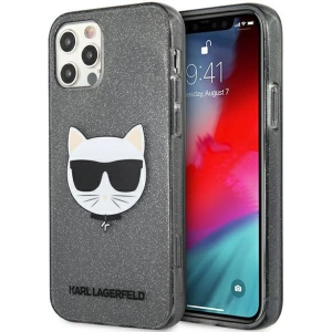 Etui Karl Lagerfeld KLHCP12LCHTUGLB Apple iPhone 12 Pro Max czarny/black hardcase Glitter Choupette