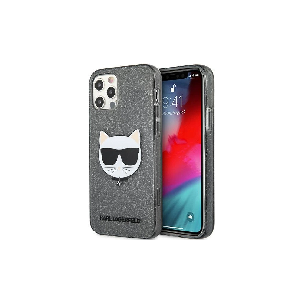 Hurtownia GSM - Etui Karl Lagerfeld KLHCP12LCHTUGLB Apple iPhone 12 Pro Max černý/black hardcase Glitter Choupette - KLD878BLK - {ean13} - Hurt