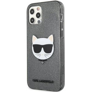 Etui Karl Lagerfeld KLHCP12LCHTUGLB Apple iPhone 12 Pro Max czarny/black hardcase Glitter Choupette