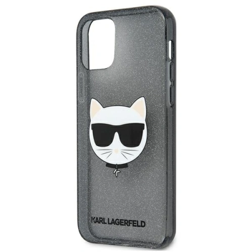 Etui Karl Lagerfeld KLHCP12LCHTUGLB Apple iPhone 12 Pro Max czarny/black hardcase Glitter Choupette