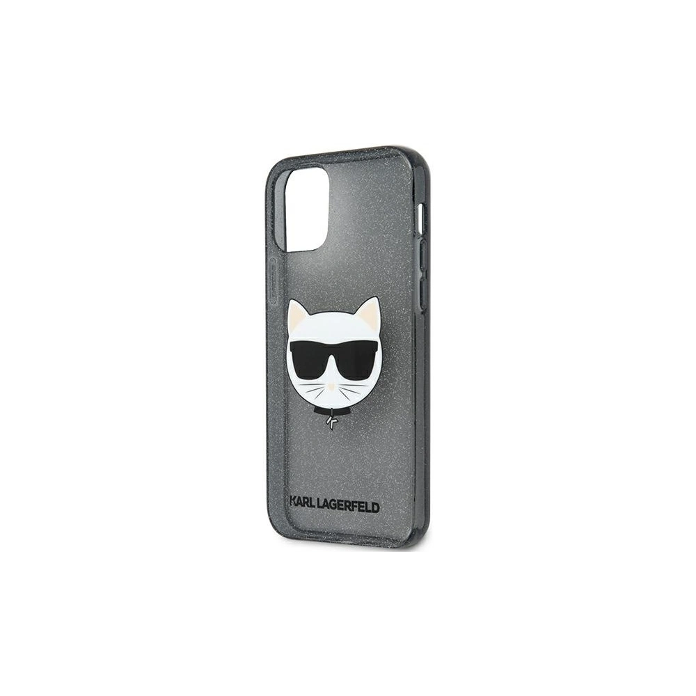 Wholesale Karl Lagerfeld KLHCP12LCHTUGLB Apple iPhone 12 Pro Max black hardcase Glitter Choupette - KLD878BLK - {ean13} - Hurt