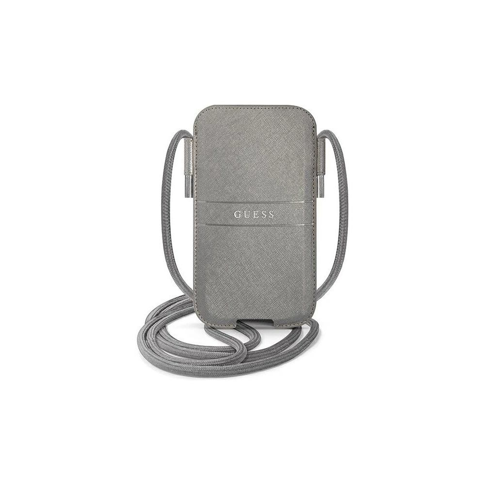 Hurtownia GSM - Torebka Guess GUPHLPSASBGR 6,7 palce šedá/grey Saffiano Strap - GUE1647GRY - {ean13} - Hurt