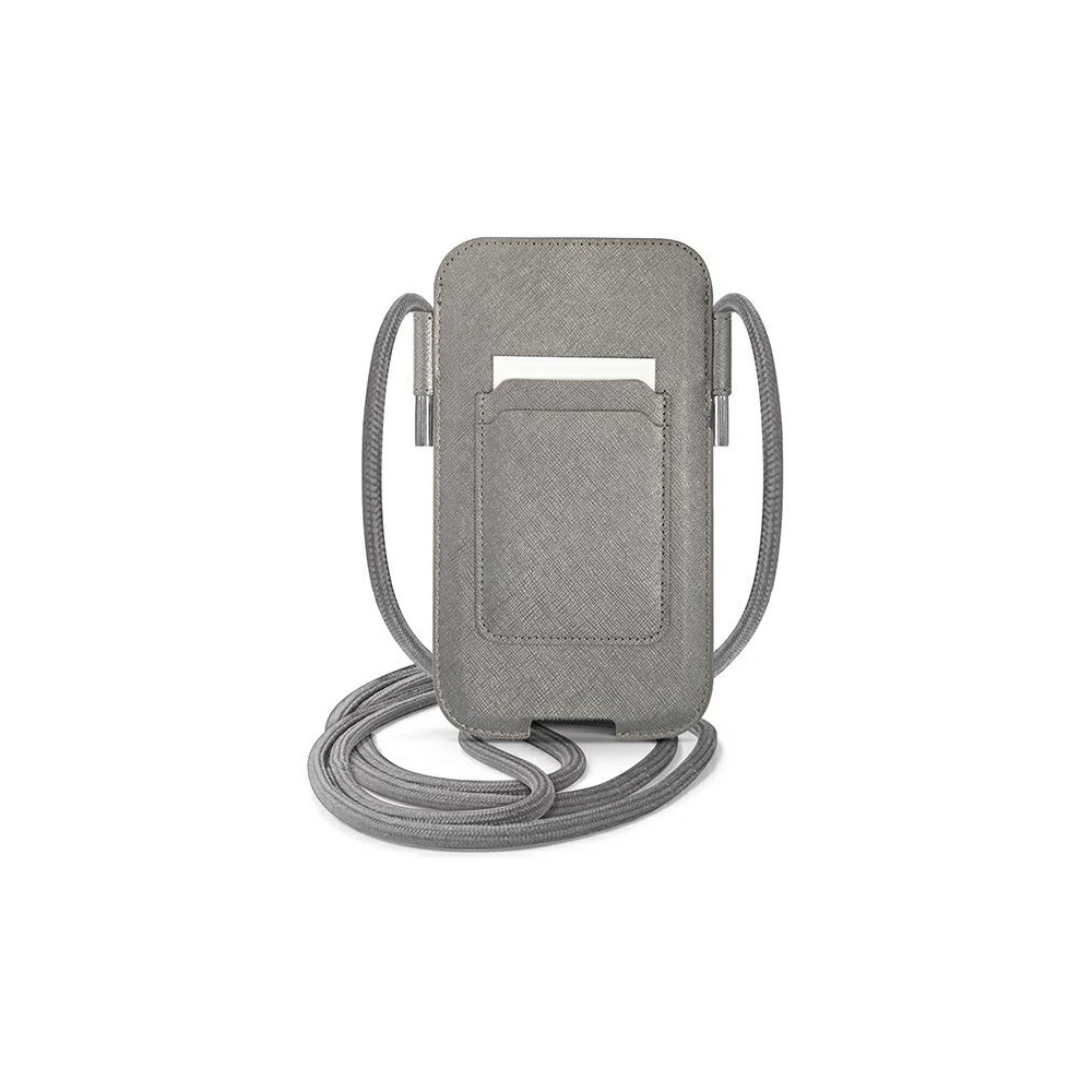 Hurtownia GSM - Torebka Guess GUPHLPSASBGR 6,7 palce šedá/grey Saffiano Strap - GUE1647GRY - {ean13} - Hurt
