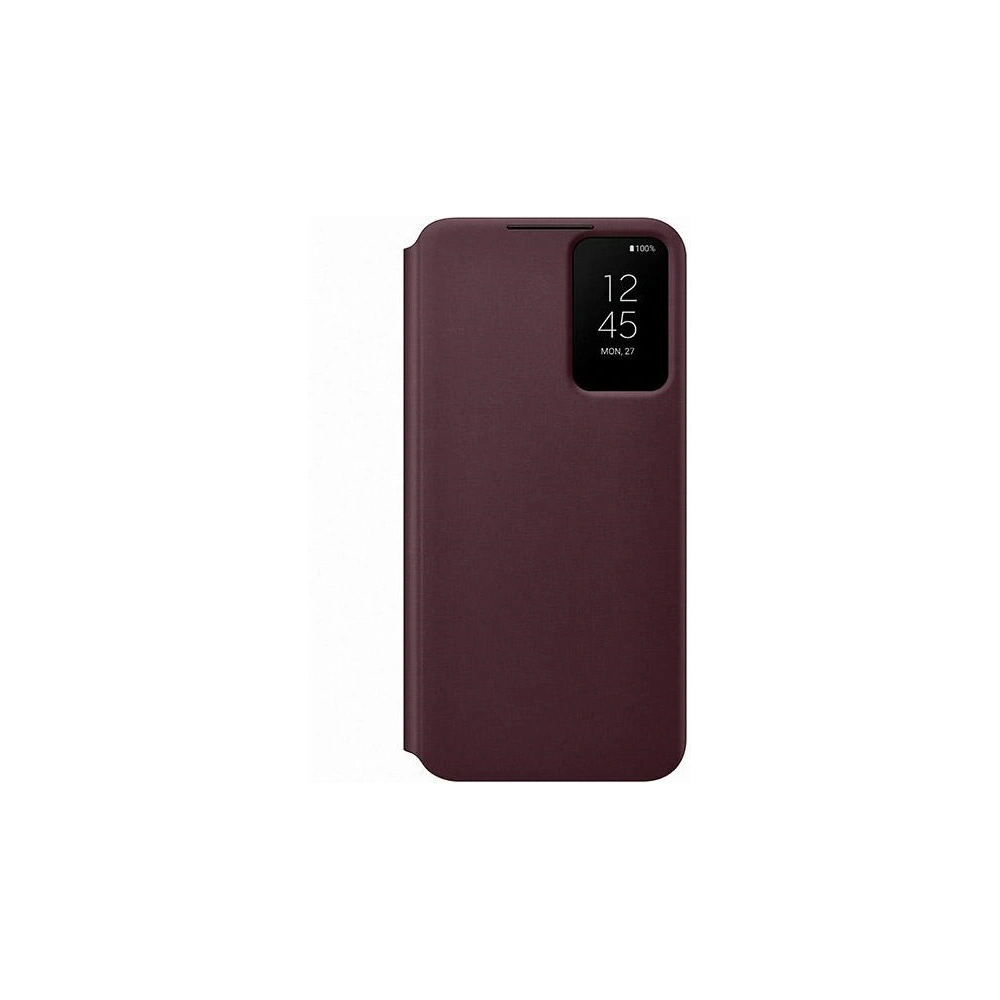 Wholesale Samsung EF-ZS906CE Samsung Galaxy S22+ Plus burgundy Clear View Cover - SMG654BRG - {ean13} - Hurt