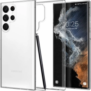 Hurtownia GSM - Etui Spigen Airskin Samsung Galaxy S22 Ultra Crystal Clear - SPN2188CL - {ean13} - Hurt