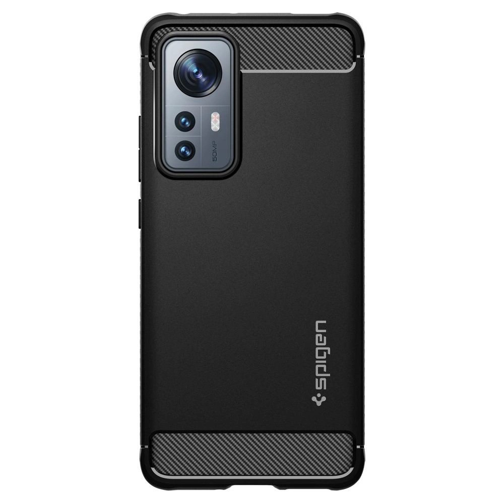 Hurtownia GSM - Etui Spigen Rugged Armor Xiaomi 12/12X Matná Černá - SPN2189BLK - {ean13} - Hurt