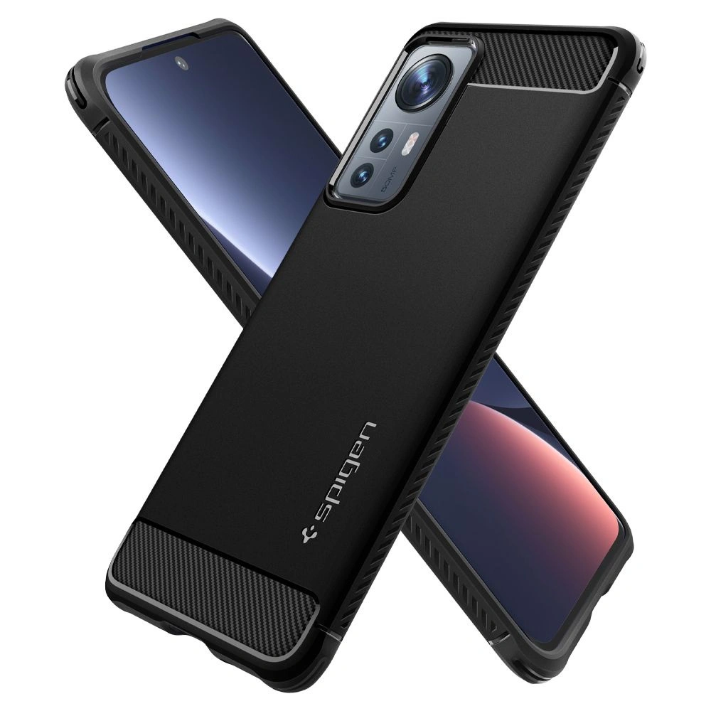 Hurtownia GSM - Etui Spigen Rugged Armor Xiaomi 12/12X Matná Černá - SPN2189BLK - {ean13} - Hurt