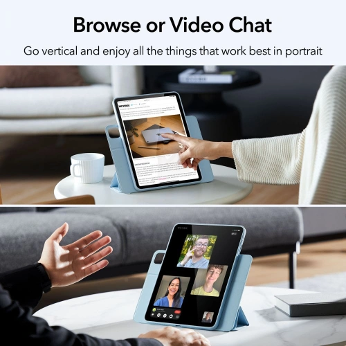 Etui ESR Rebound Hybrid Apple iPad Air 10.9 2020/2022 (4. i 5. generacji) / iPad Air 11 2024 (6. generacji) Sky Blue