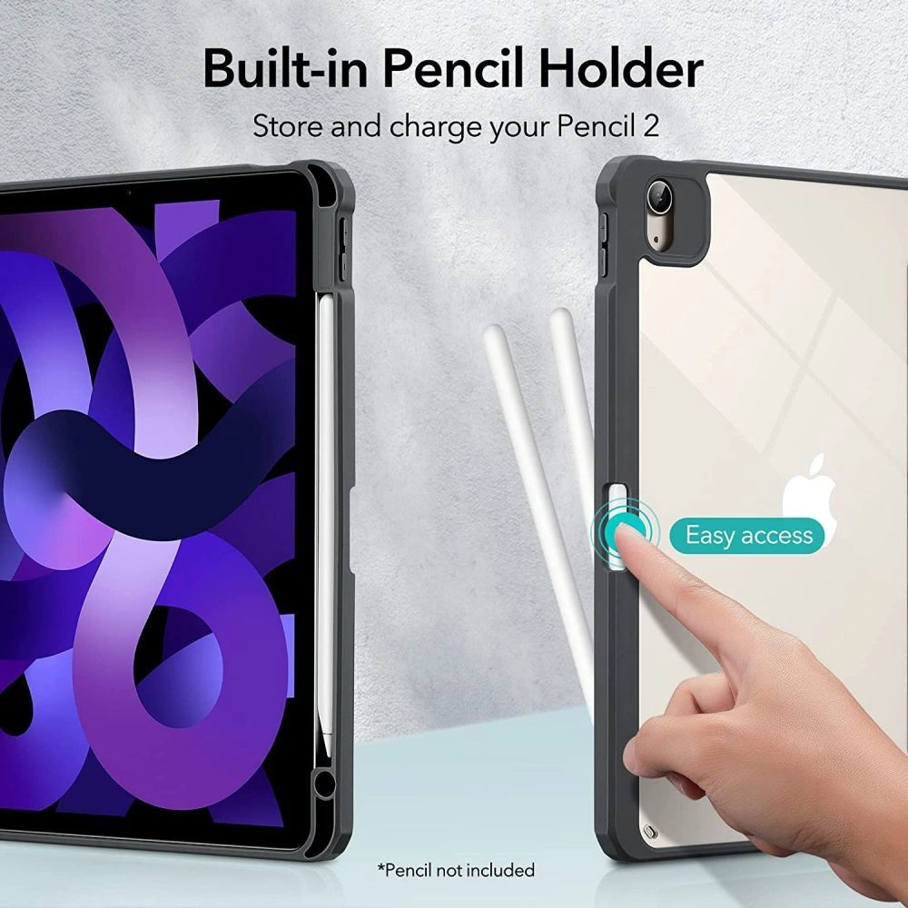 Hurtownia GSM - Etui ESR Rebound Hybrid Pro Apple iPad Pro 11 2020/2021 (2. a 3. gen)/iPad Air 10.9 2020/2022 (4. a 5. gen) Frosted Black - ESR480FROBLK - {ean13} - Hurt