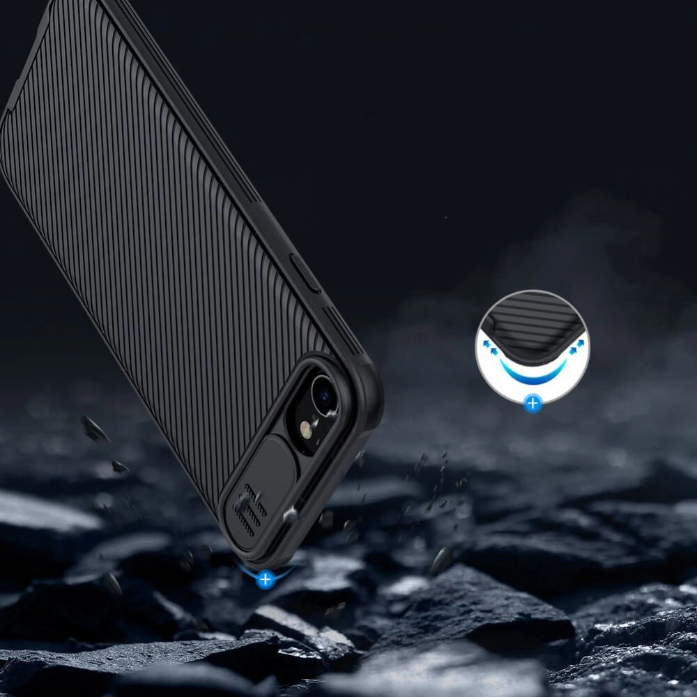 Hurtownia GSM - Case Nillkin Camshield Pro Apple iPhone SE 2022/SE 2020/8/7 Schwarz - NLK346BLK - {ean13} - Hurt