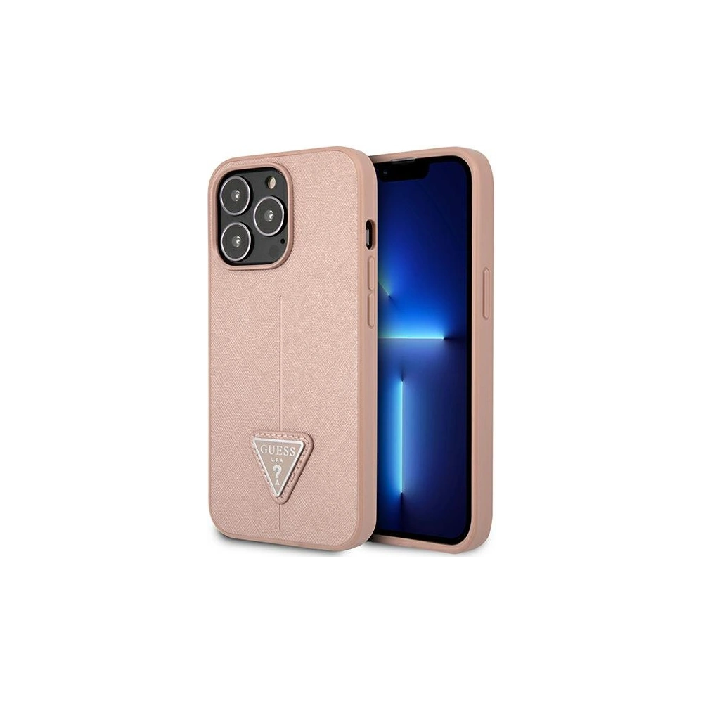 Hurtownia GSM - Etui Guess GUHCP13LPSATLP Apple iPhone 13 Pro růžový/pink hardcase Saffiano Triangle Logo - GUE1648PNK - {ean13} - Hurt