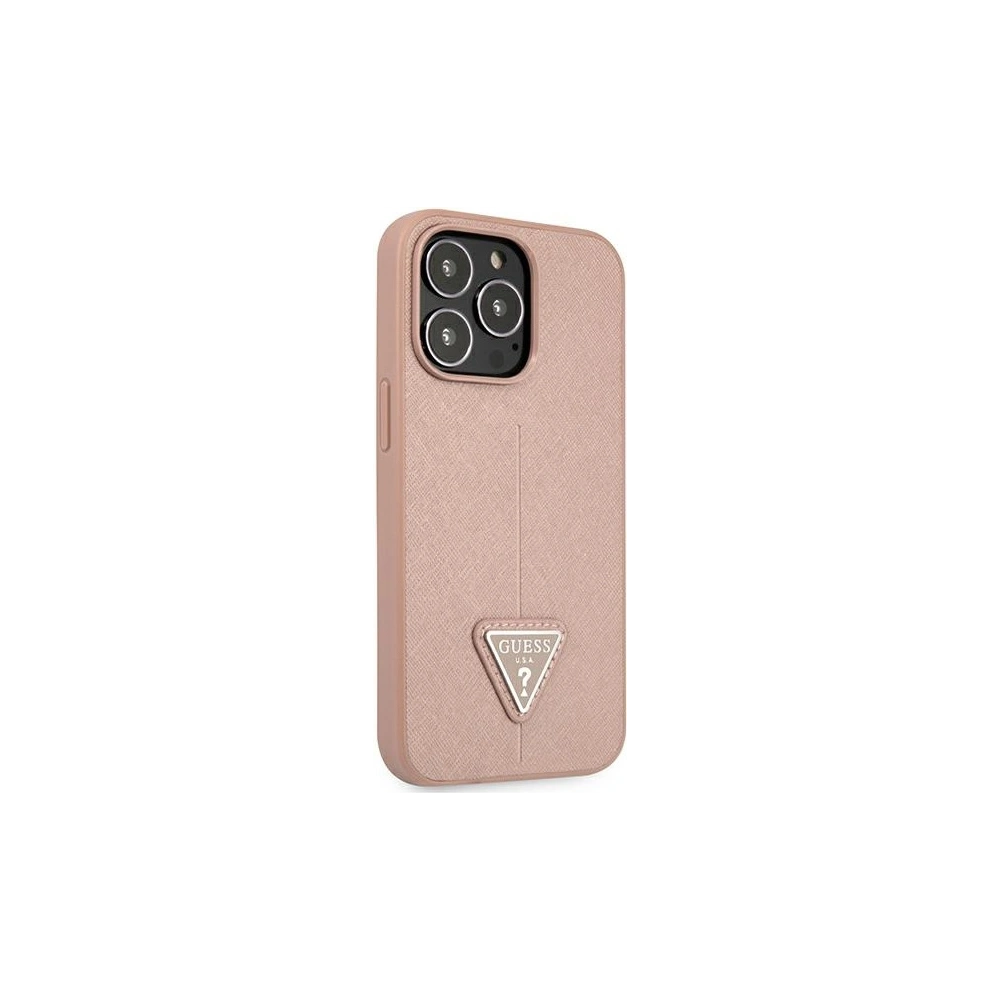 Hurtownia GSM - Etui Guess GUHCP13LPSATLP Apple iPhone 13 Pro růžový/pink hardcase Saffiano Triangle Logo - GUE1648PNK - {ean13} - Hurt
