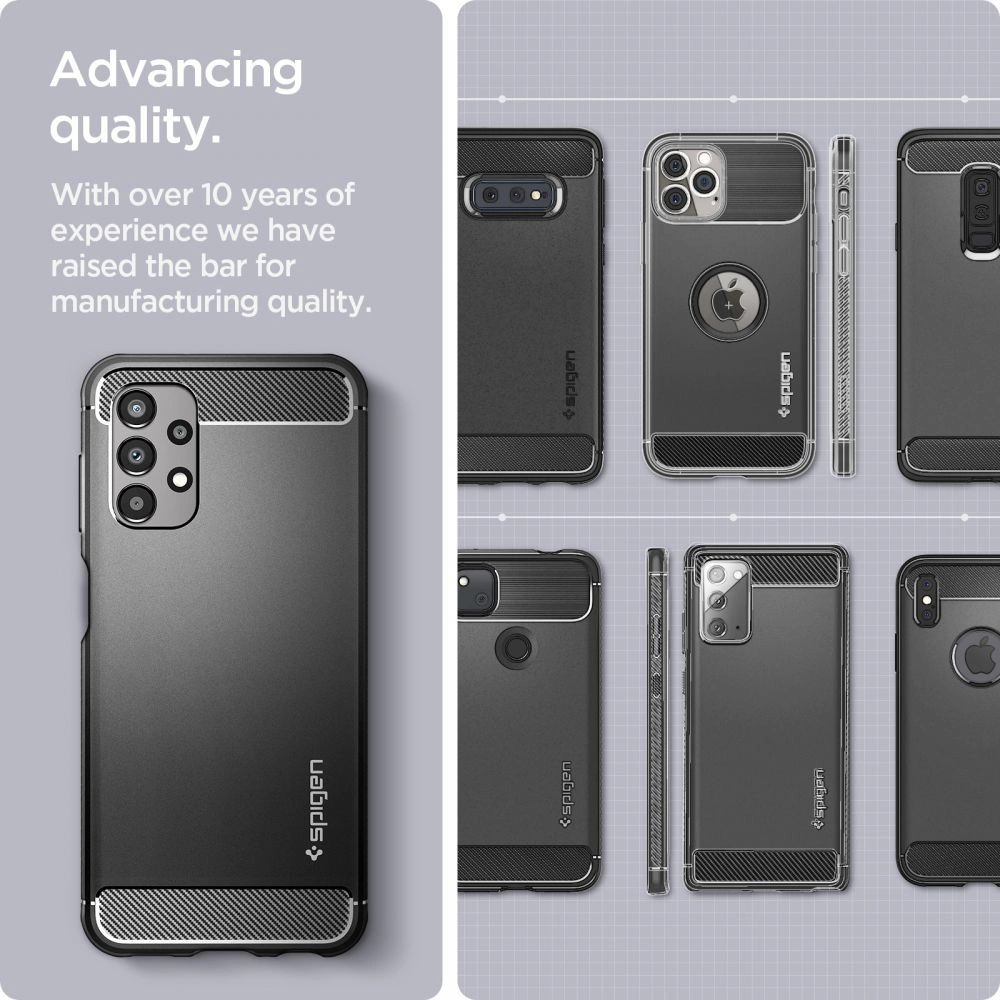 Hurtownia GSM - Etui Spigen Rugged Armor Samsung Galaxy A13 LTE Matná Černá - SPN2192BLK - {ean13} - Hurt