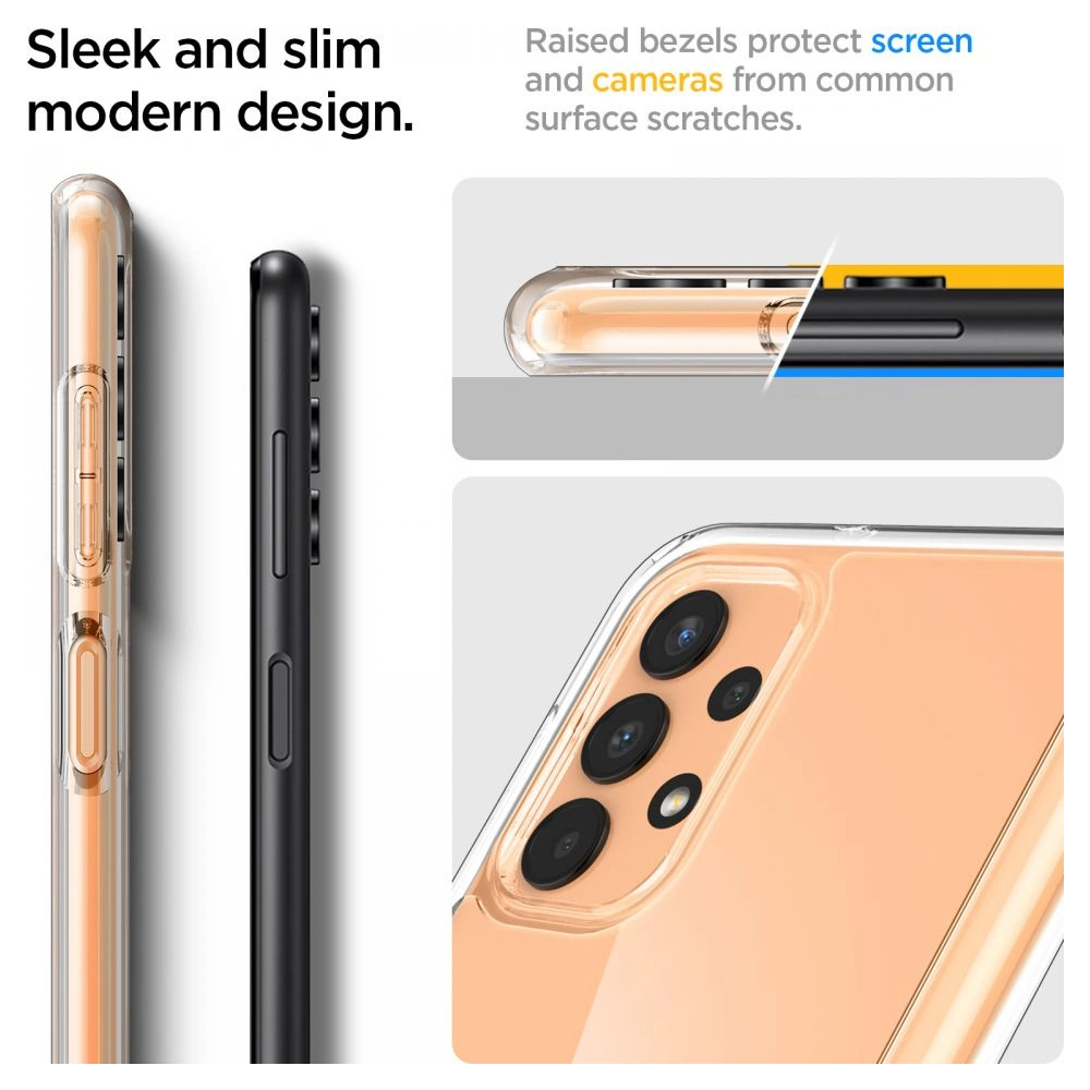 Hurtownia GSM - Etui Spigen Ultra Hybrid Samsung Galaxy A13 LTE Crystal Clear - SPN2194BLK - {ean13} - Hurt