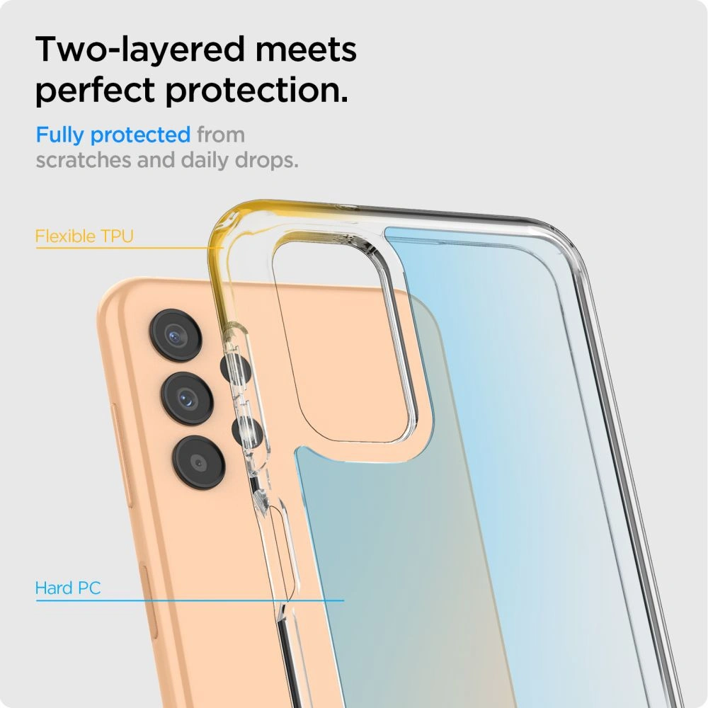 Hurtownia GSM - Etui Spigen Ultra Hybrid Samsung Galaxy A13 LTE Crystal Clear - SPN2194BLK - {ean13} - Hurt