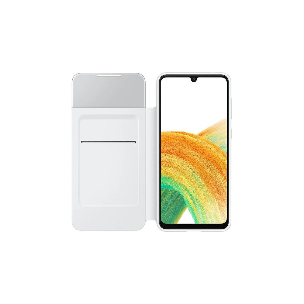 Hurtownia GSM - Etui Samsung Galaxy A33 5G EF-EA336PW biały/white S View Wallet Cover - SMG660WHT - {ean13} - Hurt