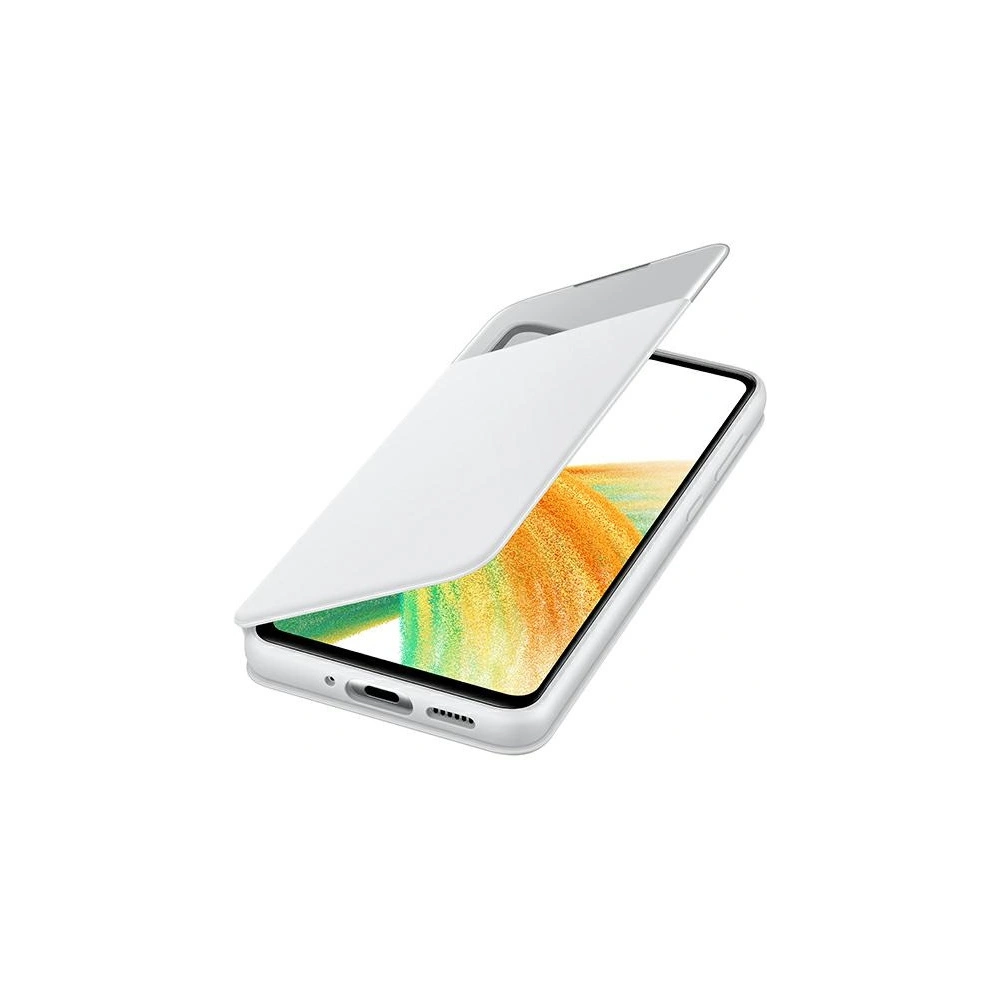 Wholesale Samsung Galaxy A33 5G EF-EA336PW white S View Wallet Cover - SMG660WHT - {ean13} - Hurt