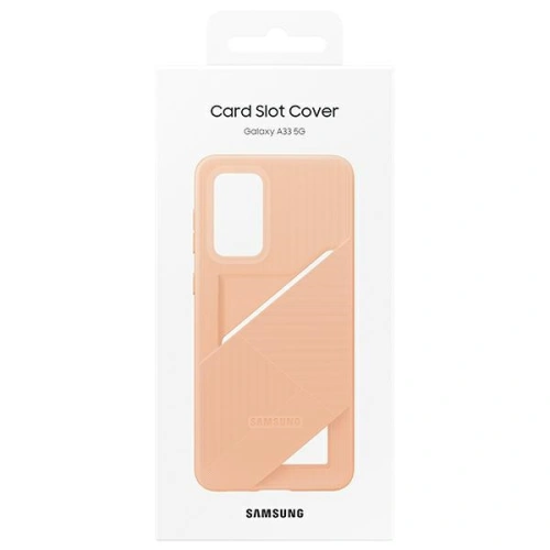 Etui Samsung Galaxy A33 5G EF-OA336TP brzoskwiniowy/peach Card Slot Cover