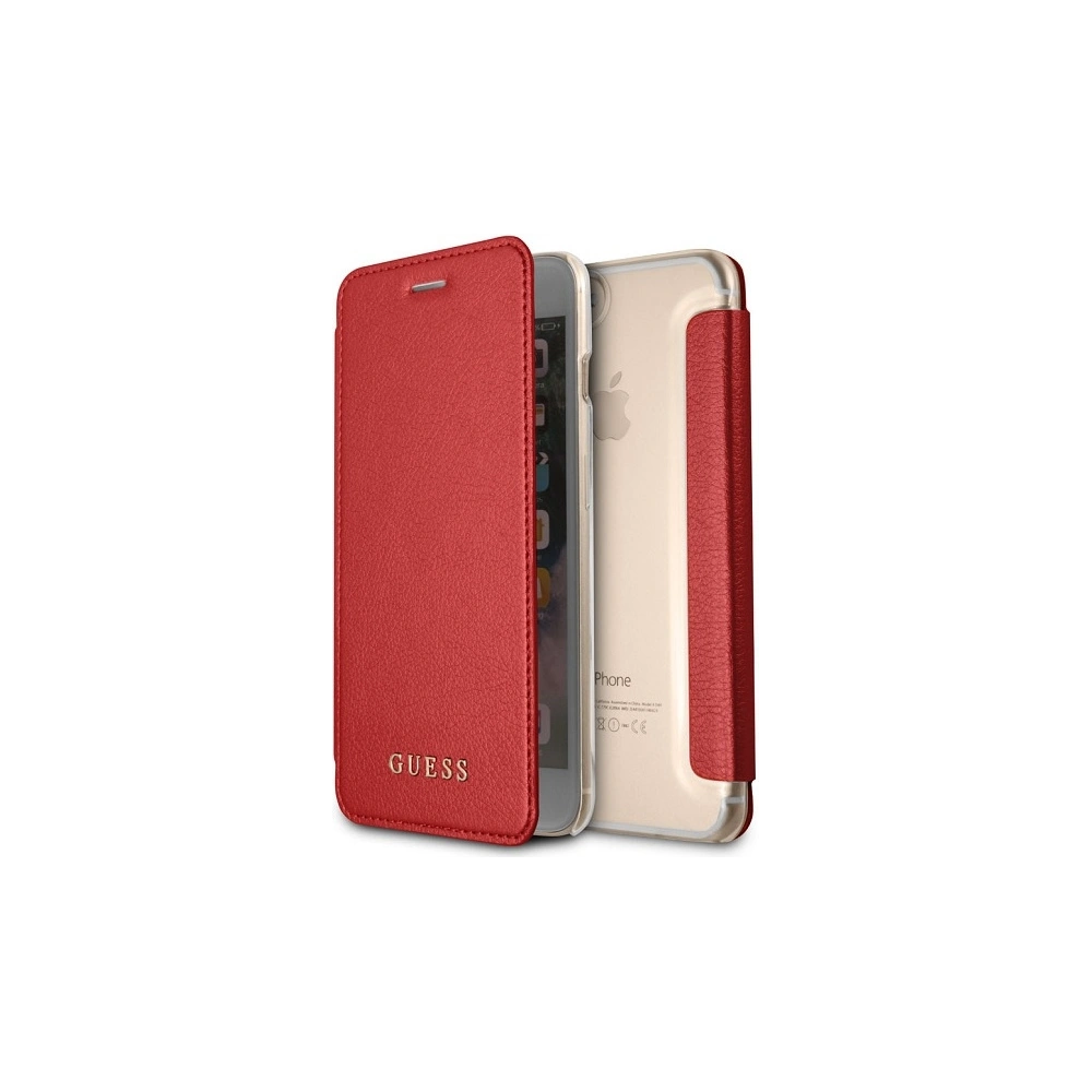 Hurtownia GSM - Etui Guess GUFLBKP7LIGLTRE Apple iPhone 8/7 Plus červená/kryštálová kniha Iridescent - GUE1650RED - {ean13} - Hurt