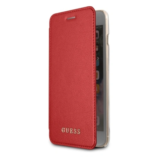 Etui Guess GUFLBKP7LIGLTRE Apple iPhone 8/7 Plus red/czerwony book Iridescent