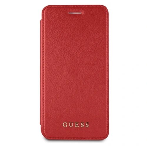 Etui Guess GUFLBKP7LIGLTRE Apple iPhone 8/7 Plus red/czerwony book Iridescent