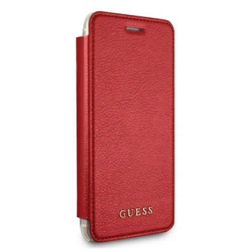 Etui Guess GUFLBKP7LIGLTRE Apple iPhone 8/7 Plus red/czerwony book Iridescent