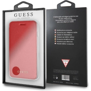 Hurtownia GSM - Etui Guess GUFLBKP7LIGLTRE Apple iPhone 8/7 Plus red/czerwony book Iridescent - GUE1650RED - {ean13} - Hurt