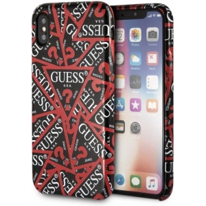 Hurtownia GSM - Etui Guess GUHCPXPMPTBK Apple iPhone XS/X černé/hardcase Triangle All over - GUE1652BLK - {ean13} - Hurt