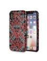 Etui Guess GUHCPXPMPTBK Apple iPhone XS/X black/czarny hardcase Triangle All over