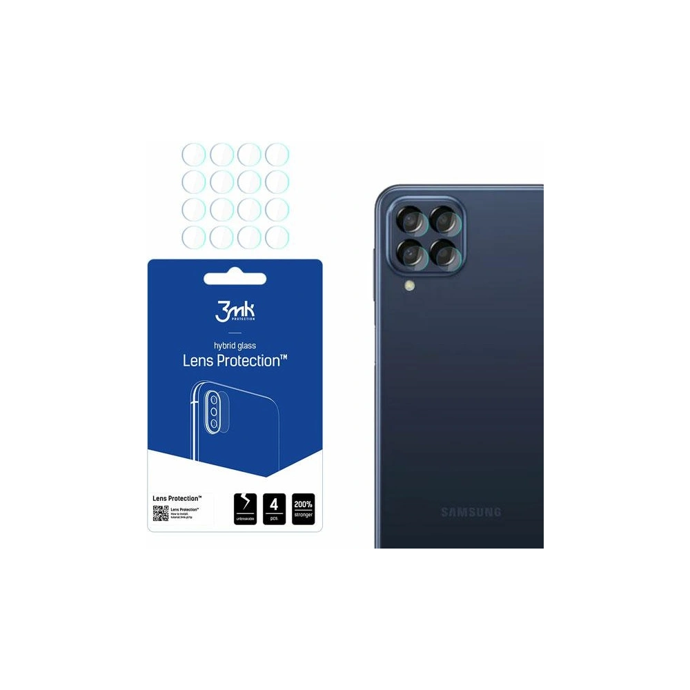 Hurtownia GSM - Hybriční sklo na objektiv fotoaparátu 3MK Ochrana objektivu Samsung Galaxy M33 [4 PACK] - 3MK2876 - {ean13} - Hurt