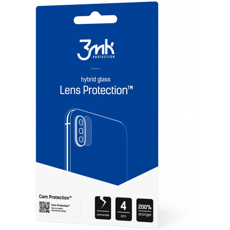 Szkło hybrydowe na obiektyw aparatu 3MK Lens Protection Oppo Find X5 Pro [4 PACK]