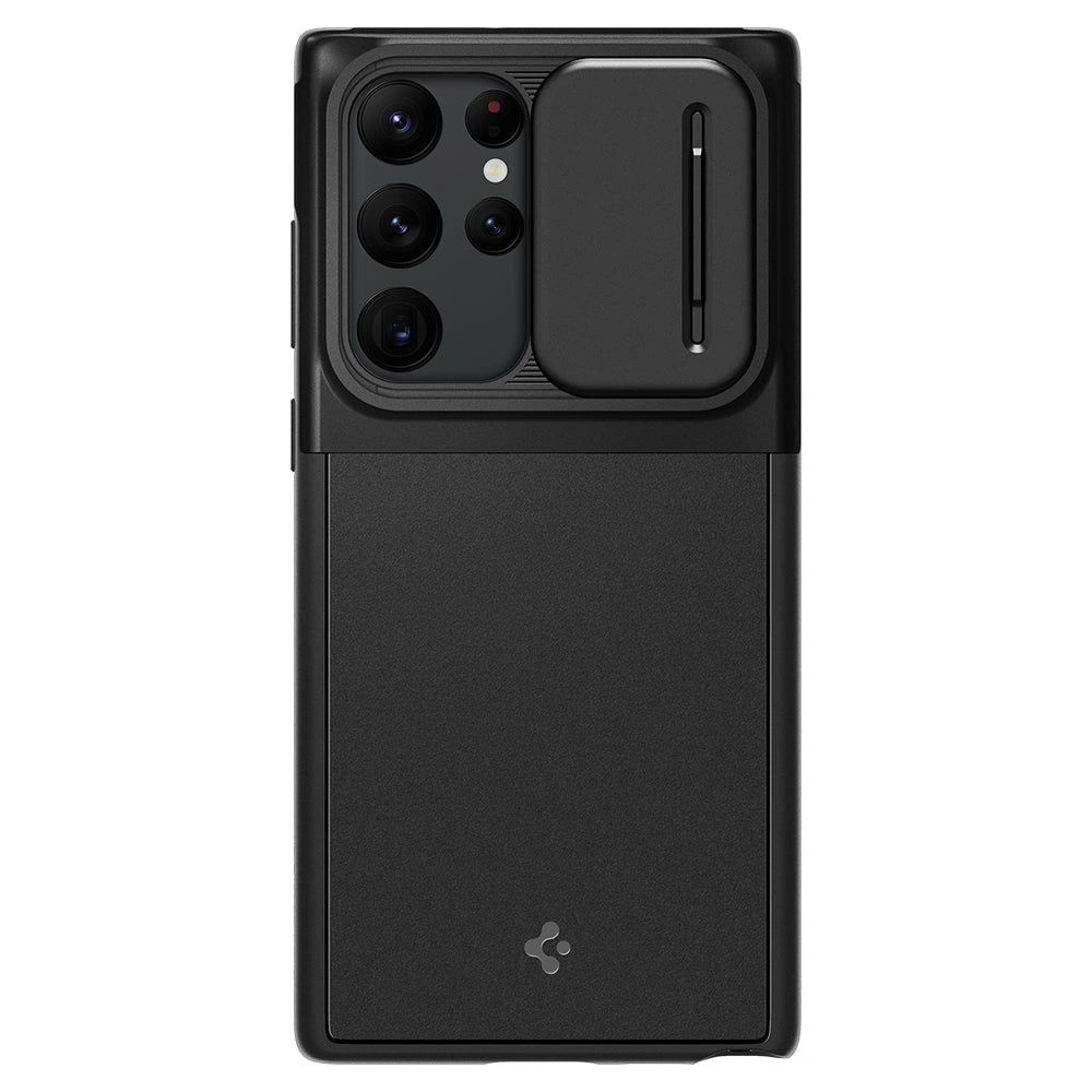 Wholesale Spigen Optik Armor Samsung Galaxy S22 Ultra Black - SPN2195BLK - {ean13} - Hurt