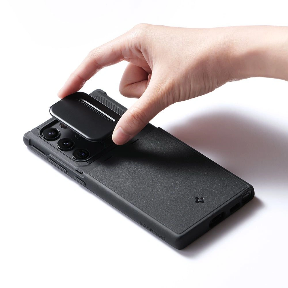 Hurtownia GSM - Etui Spigen Optik Armor Samsung Galaxy S22 Ultra Black - SPN2195BLK - {ean13} - Hurt