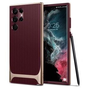 Hurtownia GSM - Etui Spigen Neo Hybrid Samsung Galaxy S22 Ultra Burgundské - SPN2196BRG - {ean13} - Hurt