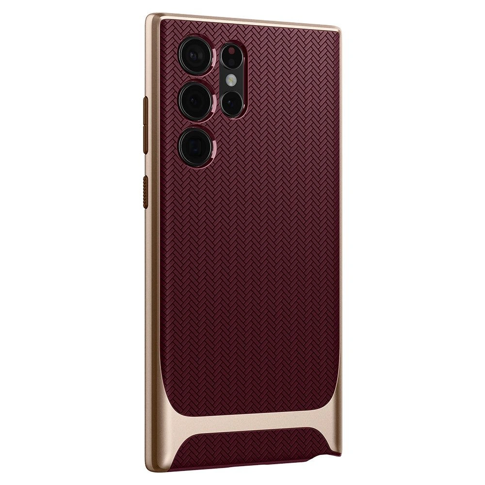 Hurtownia GSM - Etui Spigen Neo Hybrid Samsung Galaxy S22 Ultra Burgundské - SPN2196BRG - {ean13} - Hurt