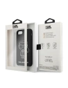 Hurtownia GSM - Case Karl Lagerfeld KLHCI8SILFLWBK Apple iPhone SE 2022/SE 2020/8/7 Hardcase schwarz/black Silicone Iconic White - KLD879BLK - {ean13} - Hurt